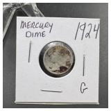 1924 Mercury Silver Dime