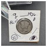 1926-D Mercury Silver Dime
