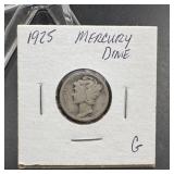 1925 Mercury Silver Dime