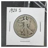 1923-S Walking Liberty Silver Half Dollar