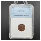 1953-S Lincoln Cent National Numismatic Certificat