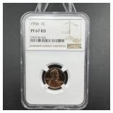 1956 Lincoln Cent NGC PF67 RD