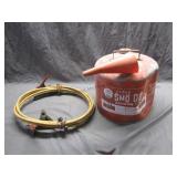 Jumper Cables & Eagle Sno Go 6 Gallon Gas Can