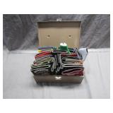 34 Can Koozies & Metal Storage Box