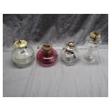 4 Collectible Oil Lamps