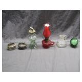 4 Collectible Oil Lamps