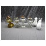 4 Collectible Oil Lamps