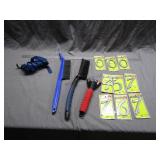 Assorted Numbers, Ice Scrapers, and Strap and Ridg
