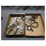 Assorted Watches and Belt Buckles