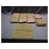 Heavyweight red and green dishcloths