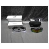4 LED Safety Glasses, Polarized Sunglasses with ca