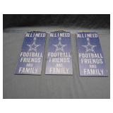 3 Wall Sign Dallas Cowboys