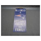 Wall Sign New England Patriots