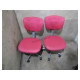 2 Computer/Desk Chairs, Pink