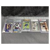 Graded Football Cards Faulk,Willams, Smith, Kosar