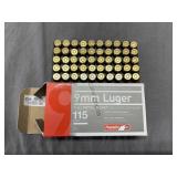 9mm Luger Full Metal Jacket, 50 Cartridges