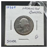 1936 Washington Silver Quarter