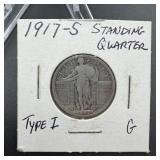 1917-S Standing Liberty Silver Quarter