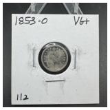 1853-O Seated Liberty Half Dime