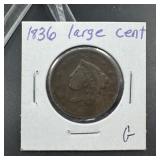 1836 Large Cent