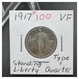 1917 Standing Liberty Silver Quarter