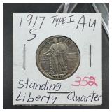 1917-S Standing Liberty Silver Quarter