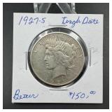 1927-s Peace Silver Dollar
