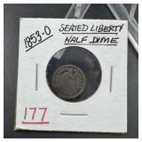 1853-O Seated Liberty Silver Half Dime