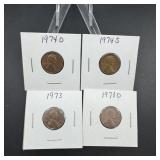 Lot of 1970s Lincoln Cents