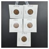 Lot of 1970s Lincoln Cents
