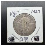 1927 Standing Liberty Silver Quarter