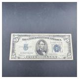 1934b $5 Silver Certificate