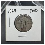 1929 Standing Liberty Silver Quarter