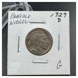 1929-D Buffalo Nickel