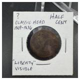 No Date Half Cent
