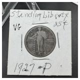 1927 Standing Liberty Silver Quarter