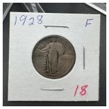 1928 Standing Liberty Silver Quarter