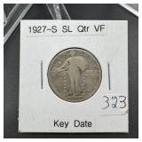 1927-S Standing Liberty Silver Quarter