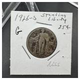 1926-S Standing Liberty Silver Quarter