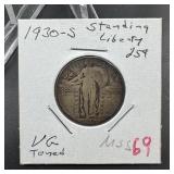 1930-S Standing Liberty Silver Quarter