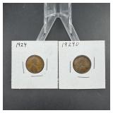 (2) Lincoln Wheat Cents  See Photos for Dates