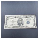1953b $5 Silver Certificate