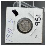 1941-S Mercury Silver Dime