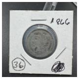 1866 Three-Cent Nickel