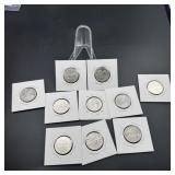 10 coin lot WOMENS quarters