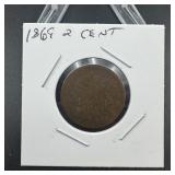 1869 2 cent