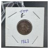 1863 Indian Head Cent