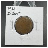 1866 Two-Cent Piece