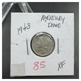 1943 Mercury Silver Dime