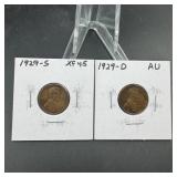 1929-D & 1929-S Wheat Cents